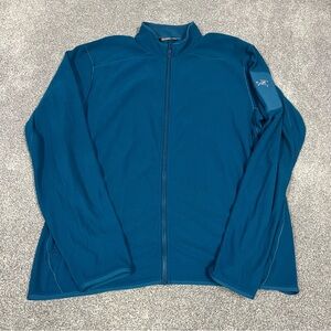 Arc'teryx Delta LT Jacket Men's XL Green Full Zip Fleece Lightweight Midlayer